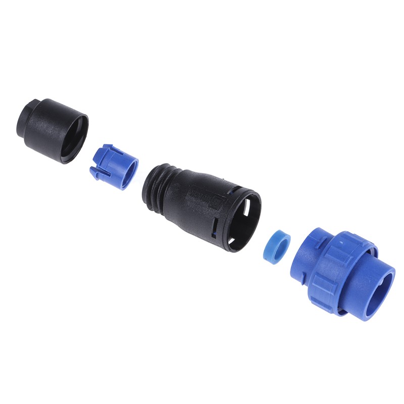 1 pcs - Bulgin Circular Connector, 3 Contacts, Cable Mount, Miniature Connector, Plug, Male, IP68, Buccaneer 400 Series