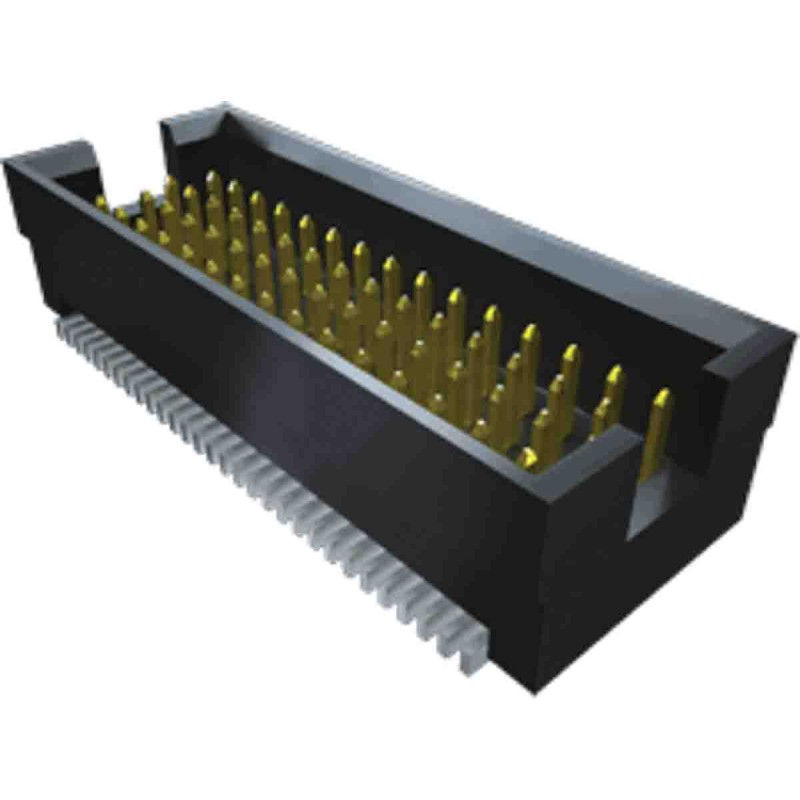 19 pcs - Samtec TOLC Series Straight Surface Mount PCB Header, 80 Contact(s), 1.27mm Pitch, 4 Row(s), Shrouded