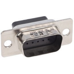 1 pcs - HARTING 15 Way Cable Mount D-sub Connector Plug, 2.29mm Pitch