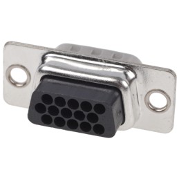 1 pcs - HARTING 15 Way Cable Mount D-sub Connector Plug, 2.29mm Pitch