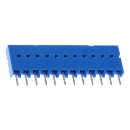 19 pcs - Amphenol Communications Solutions Dubox Series Straight Through Hole Mount PCB Socket, 12-Contact, 1-Row, 2.54mm Pitch