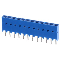 19 pcs - Amphenol Communications Solutions Dubox Series Straight Through Hole Mount PCB Socket, 12-Contact, 1-Row, 2.54mm Pitch