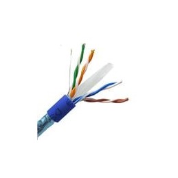1 pcs : IO-E4242S-6CMR-1000B - Multi-Conductor Cables Stranded Ethernet Bulk Wire, Cat-6 F/UTP CMR, 24AWG, 4 Pair, 1000' Box, Bl