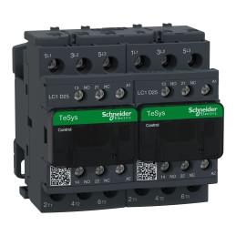 1 pcs - Schneider Electric LC2D Series Contactor, 230 V ac Coil, 3-Pole, 25 A, 11 kW, 3NO, 440 V ac