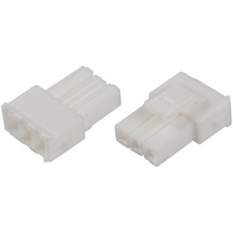 10 pcs - TE Connectivity, Power Double Lock Female Connector Housing, 3.96mm Pitch, 2 Way, 1 Row