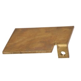 1 pcs - RS PRO Brass Gland Plate, 3mm H, 34mm W, 67mm L for Use with RS PRO GRP Enclosure