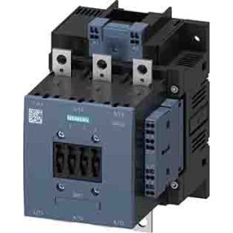 1 pcs - Siemens Contactor, 240 V ac Coil, 3-Pole, 185 A, 90 kW, 2NO + 2NC