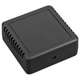1 pcs - RS PRO Black ABS Enclosure, IP20, IK06, Black Lid, 75.8 x 75.8 x 30.2mm