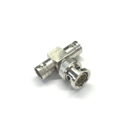 1 pcs - RS PRO Tee 75Ω Coaxial Adapter BNC Plug to BNC Socket 1GHz