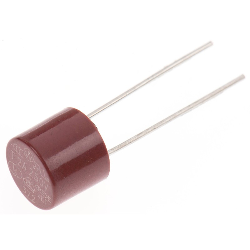 10 pcs - LittelfusePC Board Non Resettable Fuse, Radial 2A, 250V ac