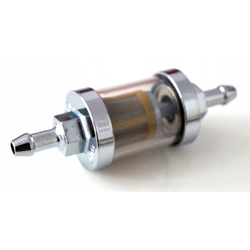 Fuel filter metal chrome