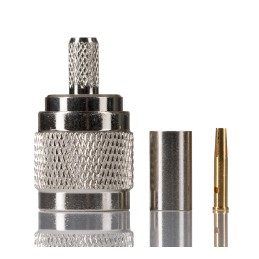 1 pcs - RS PRO, Plug Cable Mount TNC Connector, 50Ω, Crimp Termination, Straight Body