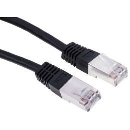 1 pcs - RS PRO Cat6 Male RJ45 to Male RJ45 Ethernet Cable, S/FTP, Black PVC Sheath, 10m