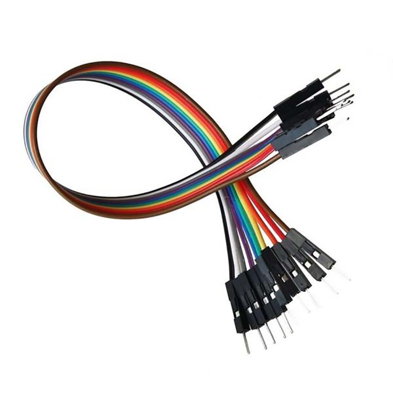 1 pcs - 4110-40, 200mm Jumper Wire Breadboard Jumper Wire in Black, Blue, Brown, Green, Grey, Orange, Purple, Red, White, Yello