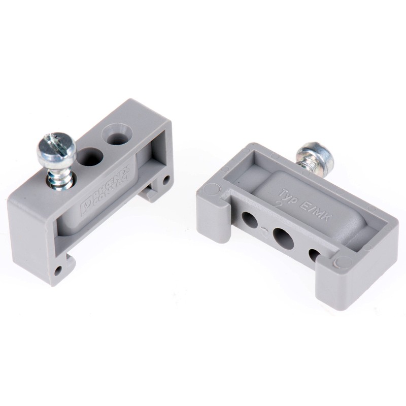 10 pcs - Phoenix Contact E/MK Series End Stop for Use with DIN Rail Terminal Blocks
