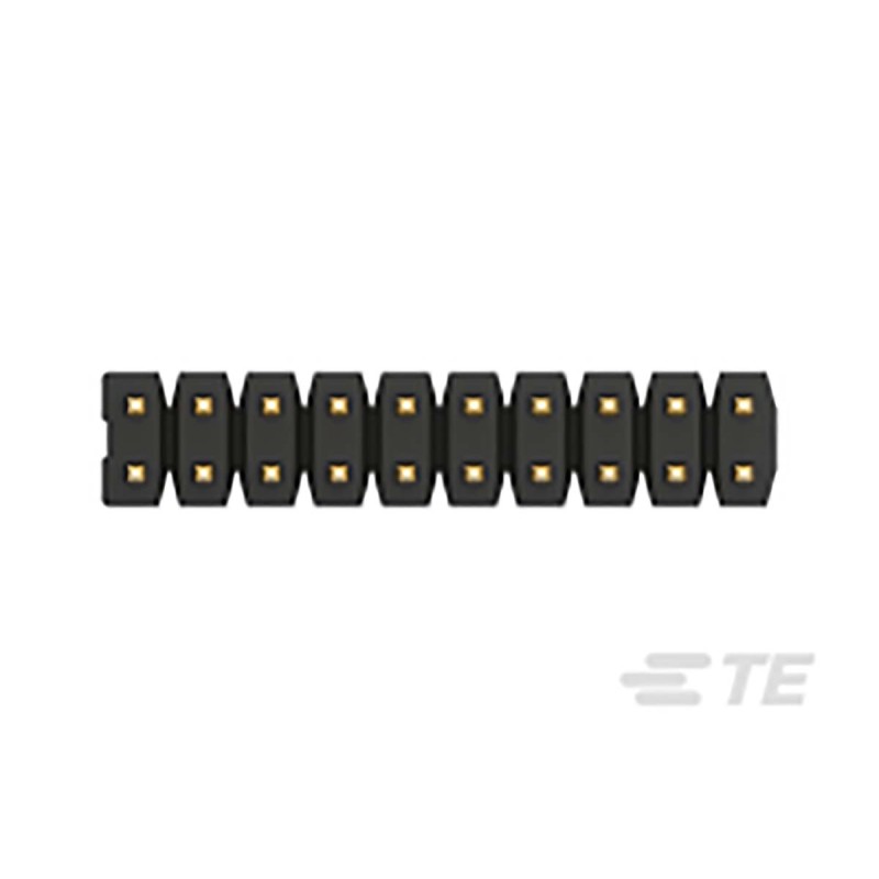 10 pcs - TE Connectivity AMPMODU Series Straight Through Hole Pin Header, 10 Contact(s), 2.0mm Pitch, 2 Row(s), Unshrouded