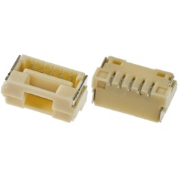 10 pcs - Molex CLIK-Mate Series Straight Surface Mount PCB Socket, 5-Contact, 1-Row, 1.25mm Pitch, Solder Termination