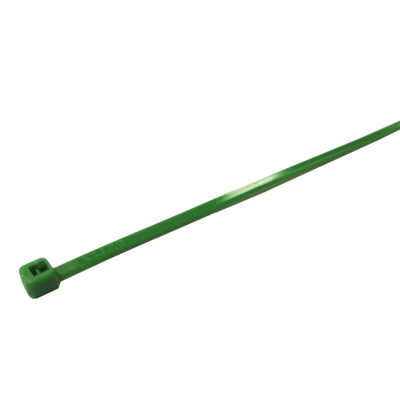 1 Bag of 100 - RS PRO Cable Tie, 203mm x 4.6 mm, Green Nylon