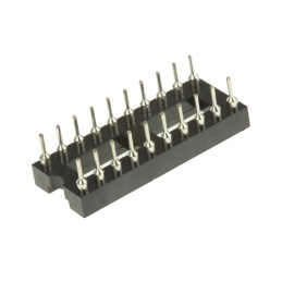 20 pcs - Winslow 2.54mm Pitch Vertical 20 Way, Through Hole Turned Pin Open Frame IC Dip Socket, 5A