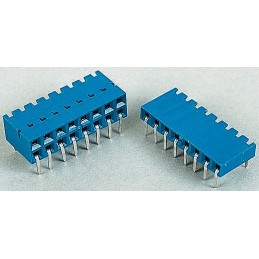 10 pcs - Amphenol Communications Solutions Dubox Series Right Angle Through Hole Mount PCB Socket, 5-Contact, 1-Row, 2.54mm