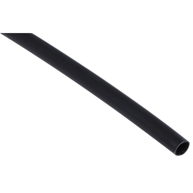1 Bag of 1 - RS PRO Adhesive Lined Halogen Free Heat Shrink Tubing, Black 6.4mm Sleeve Dia. x 1.2m Length 3:1 Ratio
