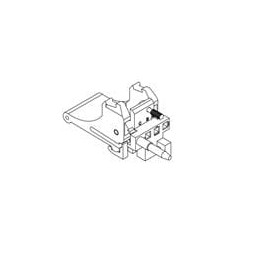 1 pcs : 90100002 - Mounting Fixings HANDLE,TOP EJECTOR,BOTTOM FOR REAR I/O