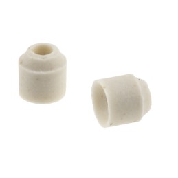 1 Lot of 870 - White Ceramic Bead 1.5mm Bore Size +1200°C