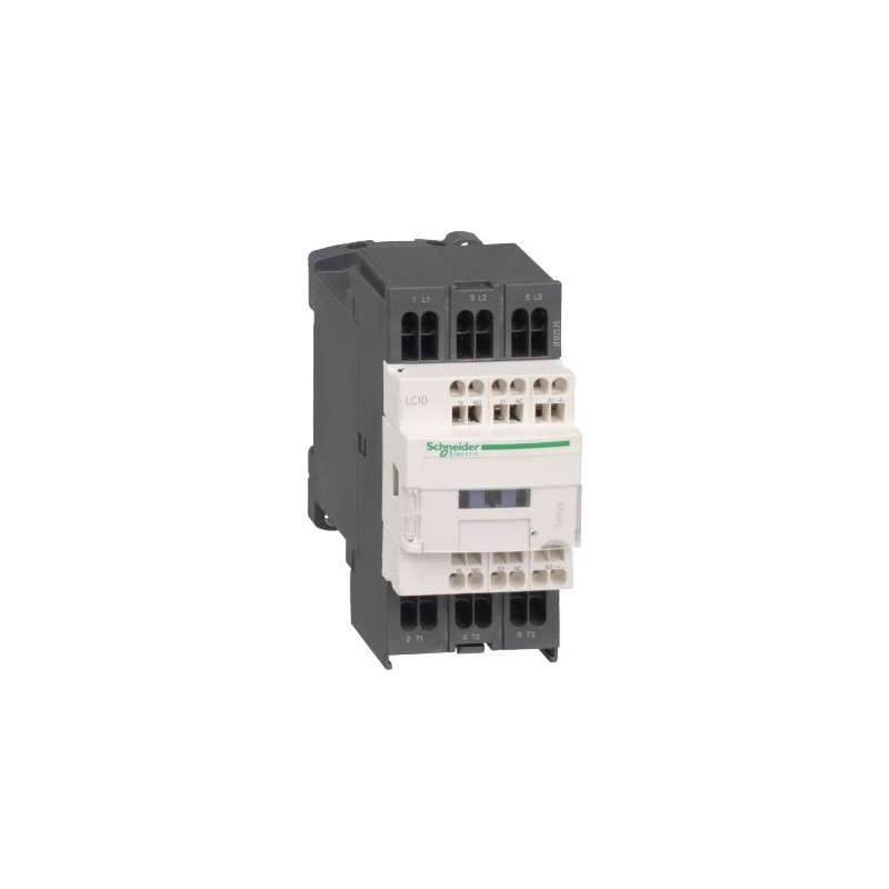 1 pcs - Schneider Electric LC1D Series Contactor, 230 V Coil, 3-Pole, 38 A, 1 NO + 1 NC