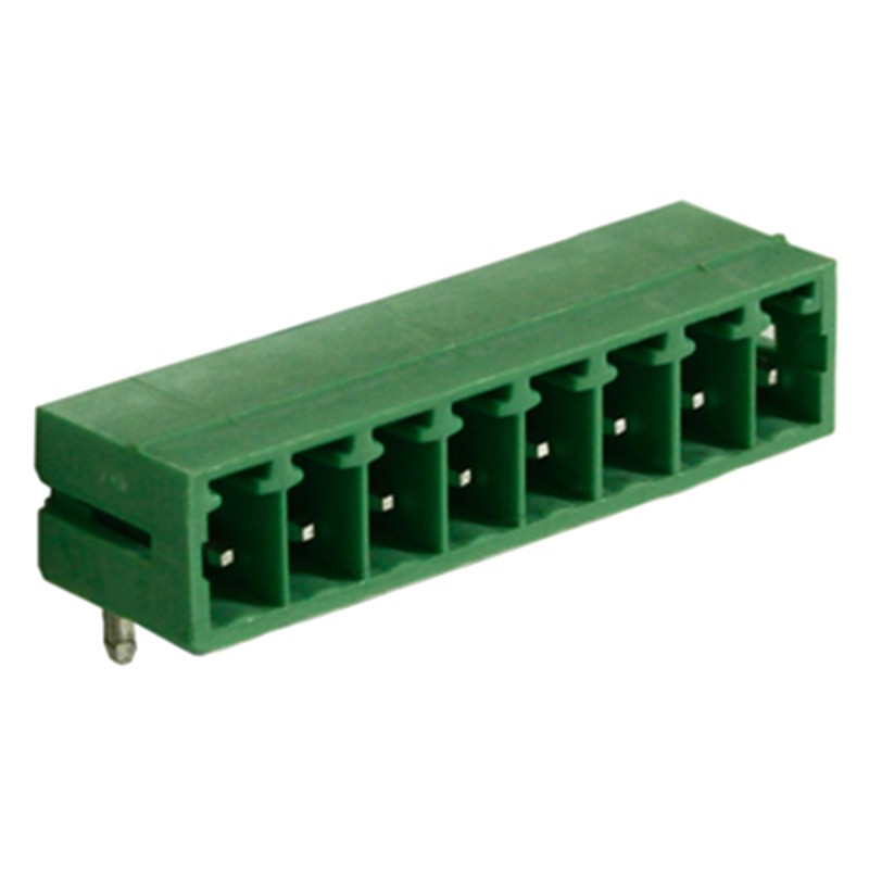 10 pcs - RS PRO 3.81mm Pitch 8 Way Right Angle Pluggable Terminal Block, Header, Through Hole, Solder Termination