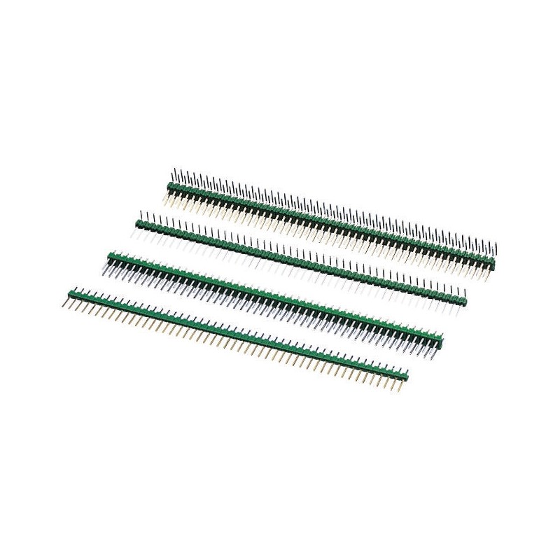 1 pcs - TE Connectivity AMPMODU MOD II Series Right Angle Through Hole Pin Header, 50 Contact(s), 2.54mm Pitch, 1 Row(s),