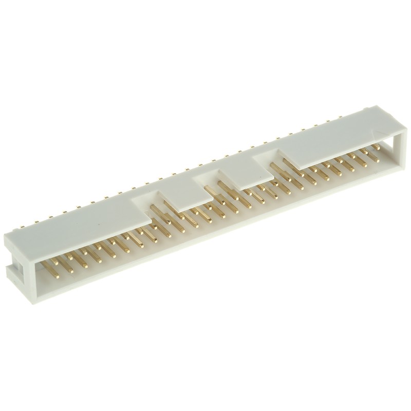 1 pcs - RS PRO Straight Through Hole PCB Header, 50 Contact(s), 2.54mm Pitch, 2 Row(s), Shrouded