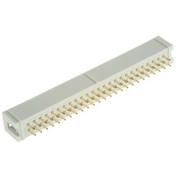 1 pcs - RS PRO Straight Through Hole PCB Header, 50 Contact(s), 2.54mm Pitch, 2 Row(s), Shrouded