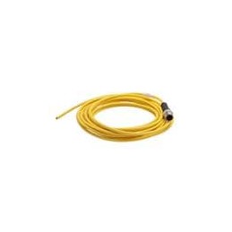 1 pcs : 21350100315050 - Sensor Cables / Actuator Cables M12 A-code 3-pin Straight male to open end, 5m, PVC yellow jacket