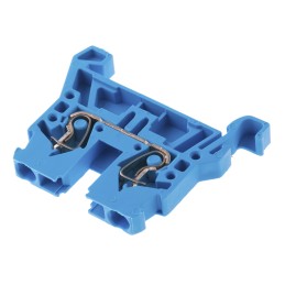 10 pcs - Wago 870 Series Blue Feed Through Terminal Block, 2.5mm², Single-Level, Cage Clamp Termination, ATEX, IECEx