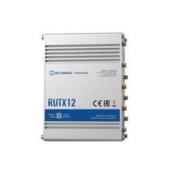 1 pcs : RUTX12000000 - Routers 4G/3G/2G/LTE, 2 x LTE CAT6, Cellular Router, 2 x SIM, WiFi 5 Ghz & 2.4 Ghz, 5 x Ethernet, GNSS (G