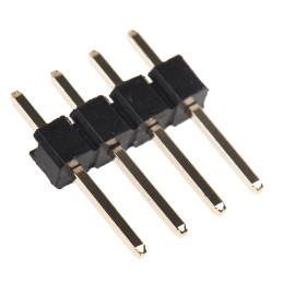 10 pcs - HARWIN M20 Series Straight Through Hole Pin Header, 4 Contact(s), 2.54mm Pitch, 1 Row(s), Unshrouded