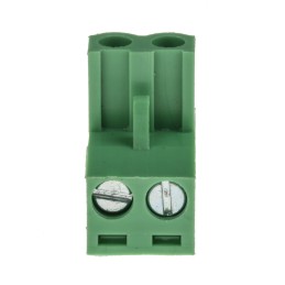 10 pcs - RS PRO 5.08mm Pitch 2 Way Right Angle Pluggable Terminal Block, Plug, Through Hole, Screw Termination