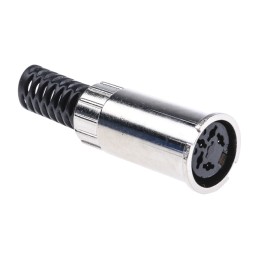 1 pcs - RS PRO 5 Pole Din Socket, 2A, 100 V ac, Twist Lock, Female, Cable Mount