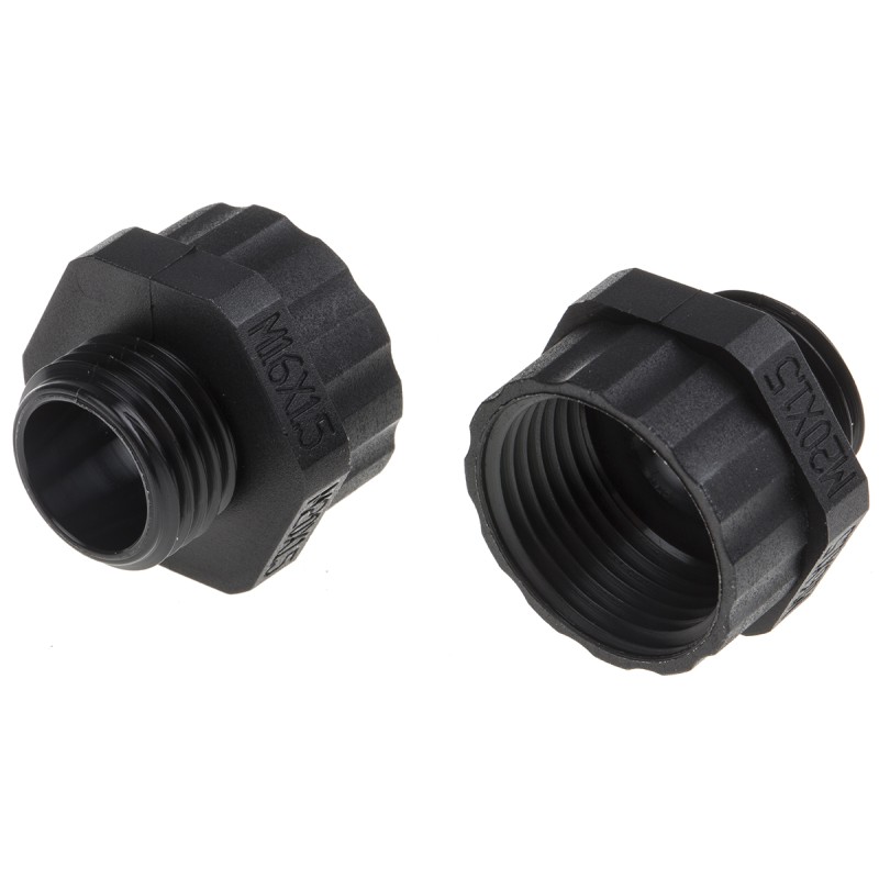 10 pcs - RS PRO Cable Gland Adaptor, M16 Exterior Thread, M20 Interior Thread, Nylon 66
