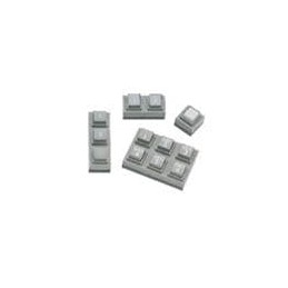 1 pcs : 82-301-61 - Input Devices Keypad SPST 3 Btn unlighted Gray