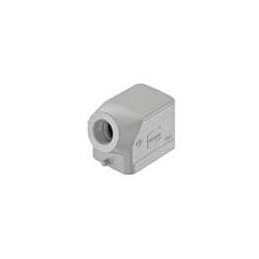 1 pcs : 19300061541 - Heavy Duty Power Connectors METAL HOOD HAN 6B 1 LVR LCKING