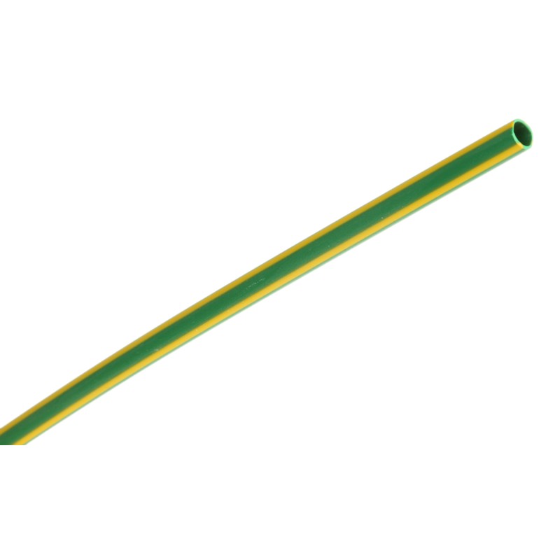 1 Bag of 1 - RS PRO Halogen Free Heat Shrink Tubing, Green 3.2mm Sleeve Dia. x 1.2m Length 2:1 Ratio