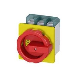 1 pcs : 3LD28040TK53 - Control Switches DISC SW 125A ROT HDL 4HOLE R/Y 3P