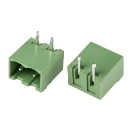 10 pcs - RS PRO 5.0mm Pitch 2 Way Right Angle Pluggable Terminal Block, Header, Through Hole, Solder Termination