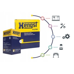 Hengst filter air filter Mercedes E 200 210