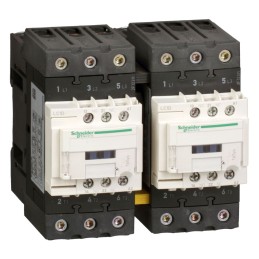 1 pcs - Schneider Electric LC2D Series Reversing Contactor, 3-Pole, 50 A, 1 NO + 1 NC