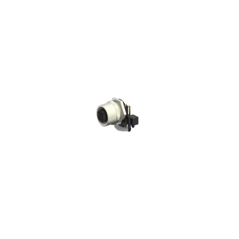 1 pcs - TE Connectivity Circular Connector, 4 Contacts, Panel Mount, M12 Connector, Socket, Female