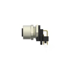 1 pcs - TE Connectivity Circular Connector, 4 Contacts, Panel Mount, M12 Connector, Socket, Female