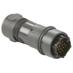 1 pcs - Bulgin Circular Connector, 16 Contacts, In-line, Plug, Male, IP66, IP68, IP69K, Buccaneer 6000 Series