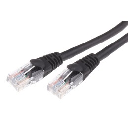 1 pcs - RS PRO Cat5e Male RJ45 to Male RJ45 Ethernet Cable, U/UTP, Black LSZH Sheath, 1m